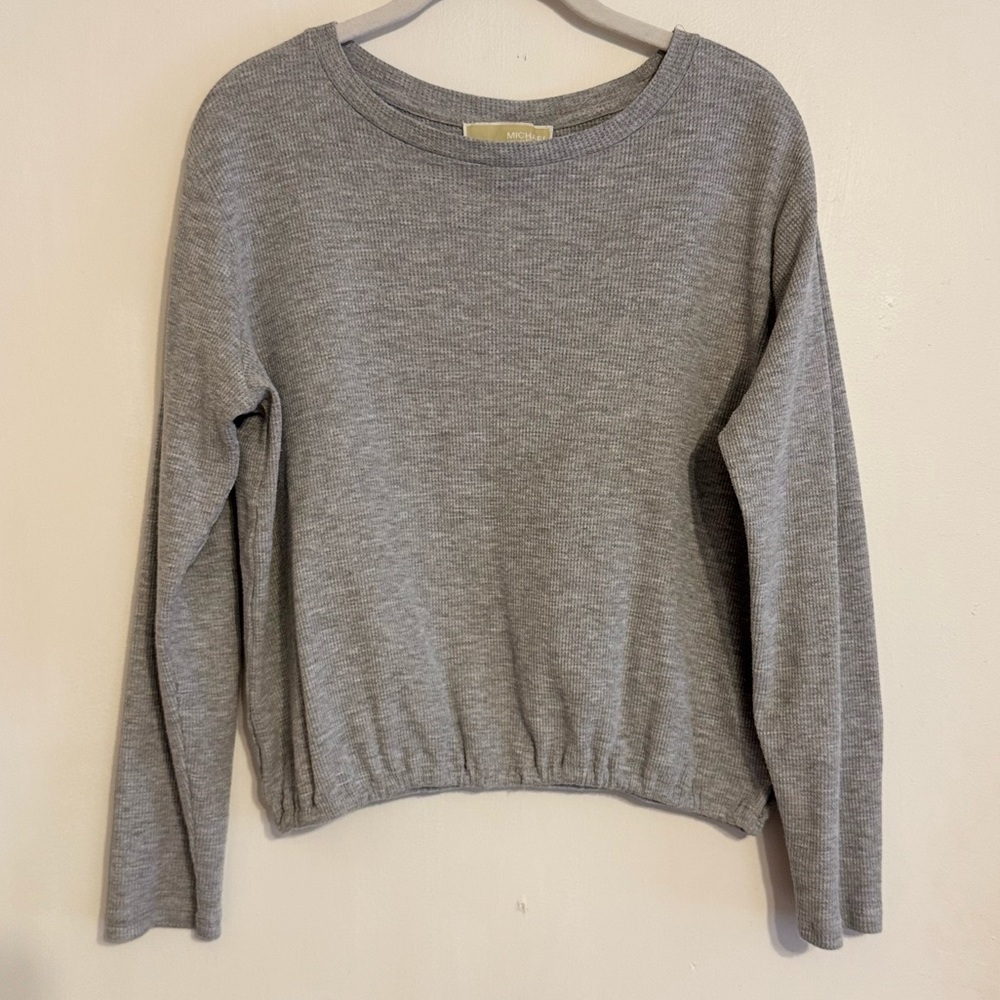 Michael Kors Light Gray Crew Neck Sweater